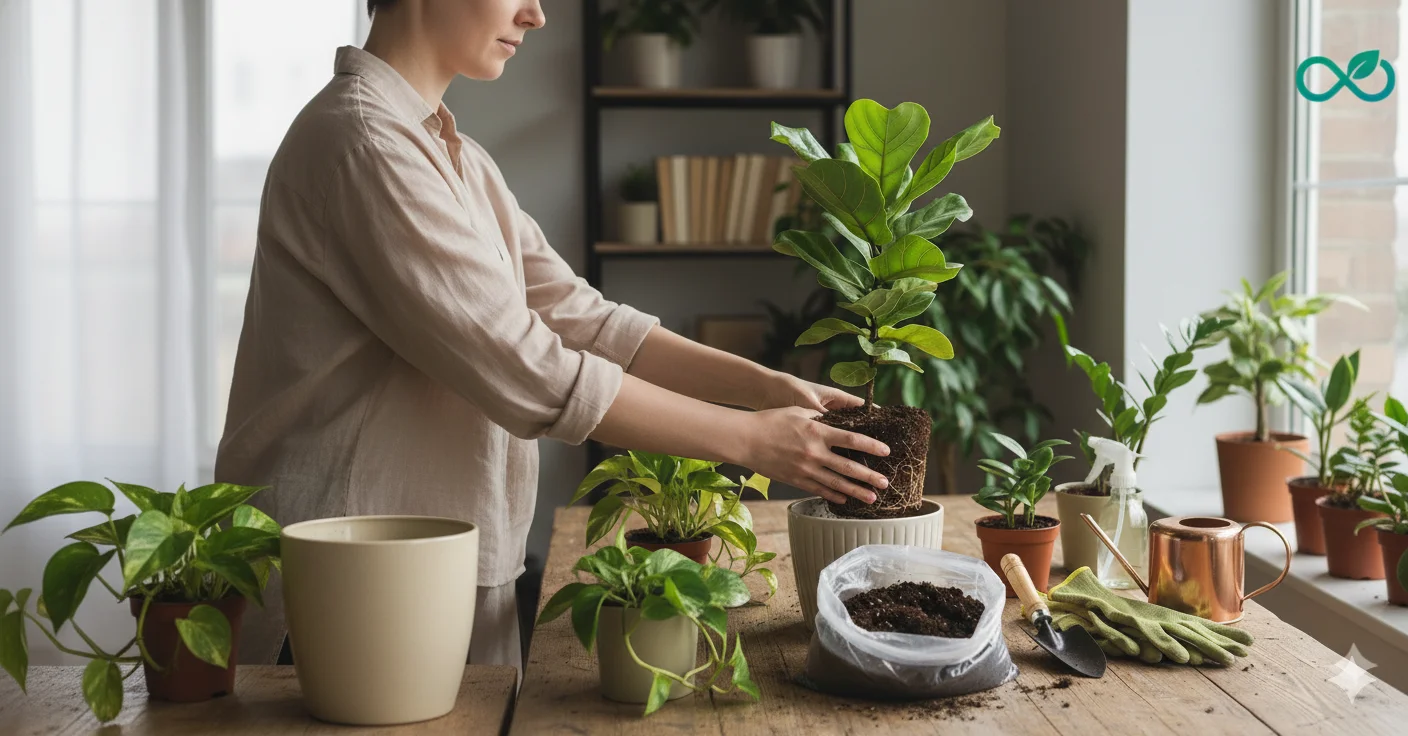 راهنمای جامع گُلیار: چه زمانی و چگونه گلدان گیاهان آپارتمانی را تعویض کنیم؟